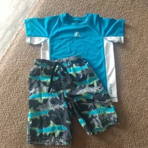 Shark boys swimsuit set